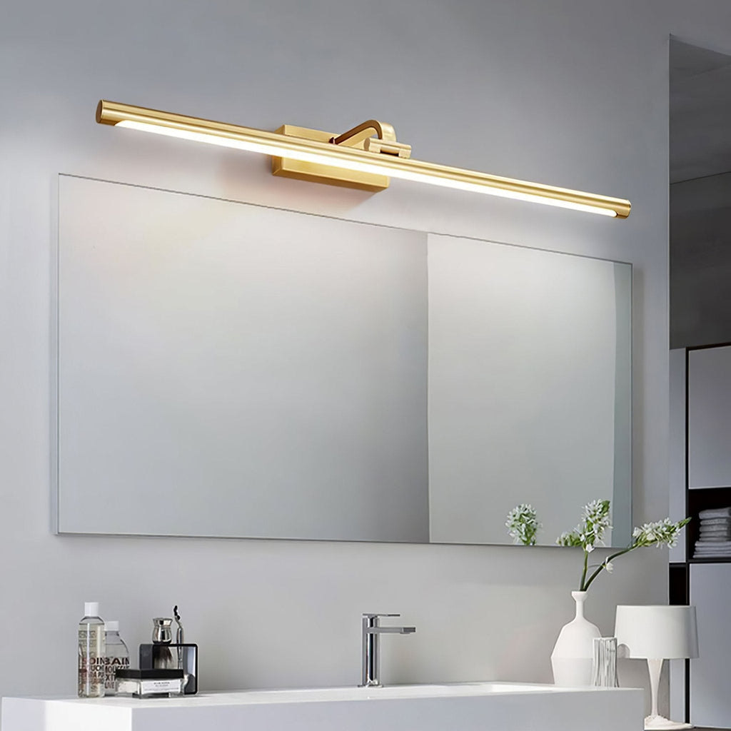 Linear LED Wall Light in Walnut Color
