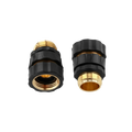 Conjunto de conectores rápidos para mangueira de jardim – Alumínio, encaixe rápido, vedação estanque, 3/4" GHT