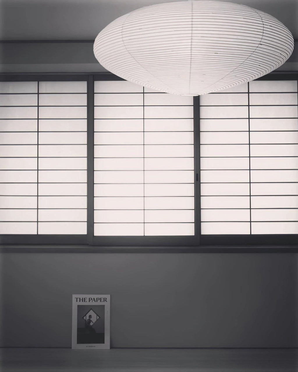 Handcrafted 15A Swag Light — Translucent Washi Paper Shade
