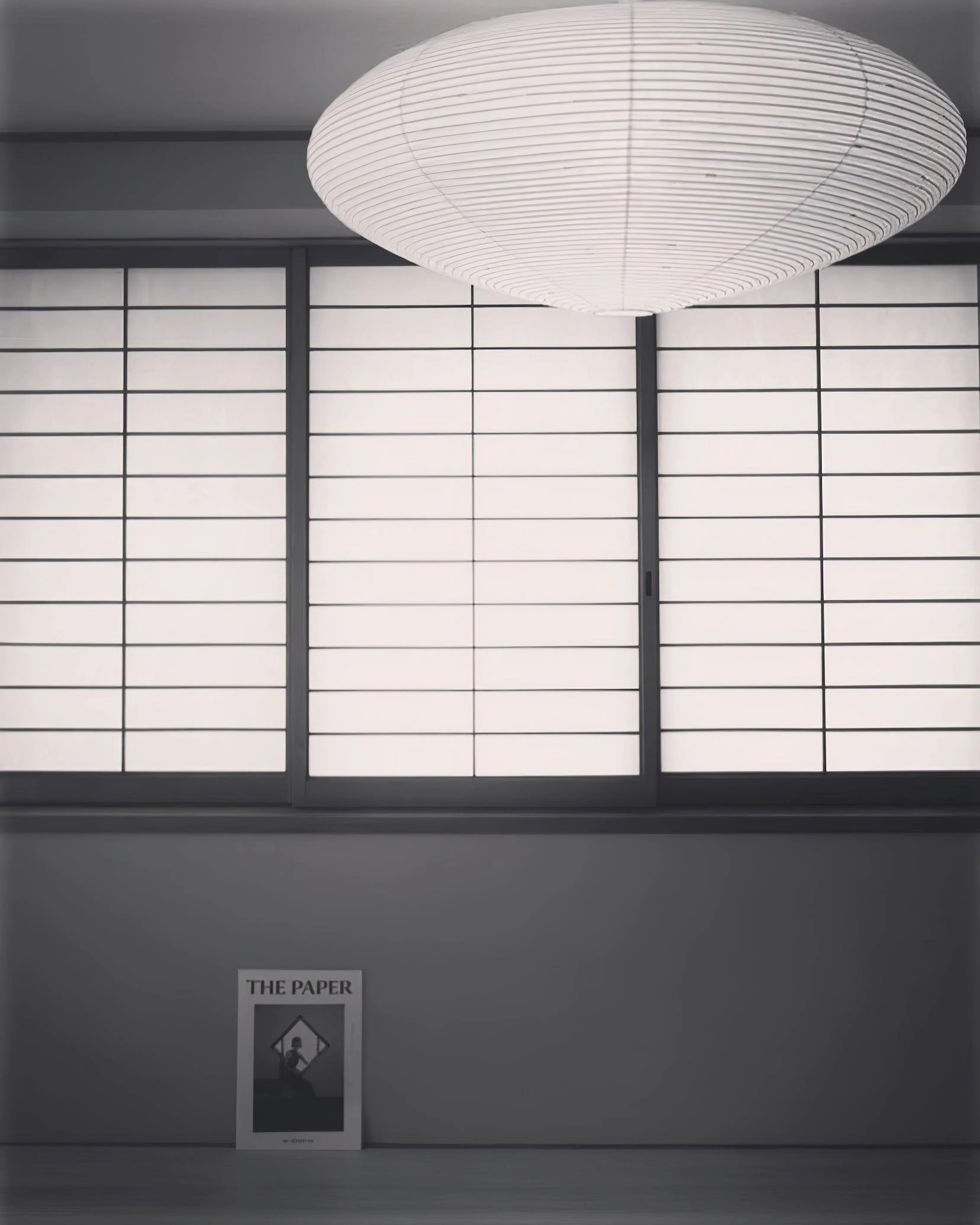 Handcrafted 15A Swag Light — Translucent Washi Paper Shade