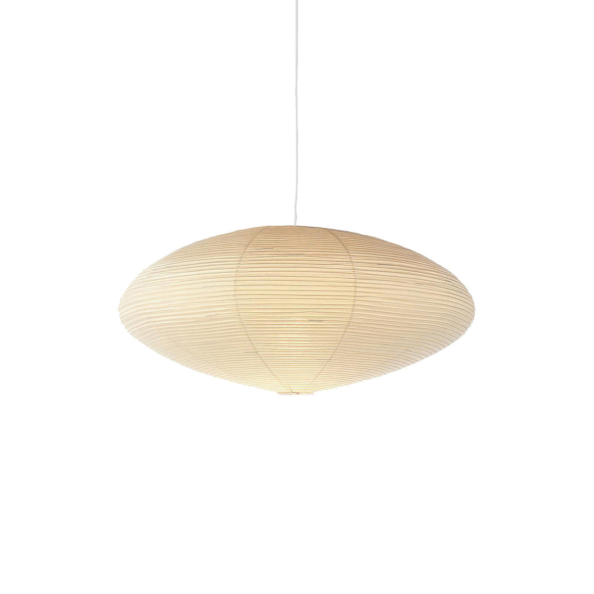 Handcrafted 15A Swag Light — Translucent Washi Paper Shade