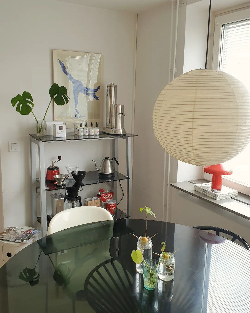 Japanese Handcrafted Washi Paper A Pendant Lamp