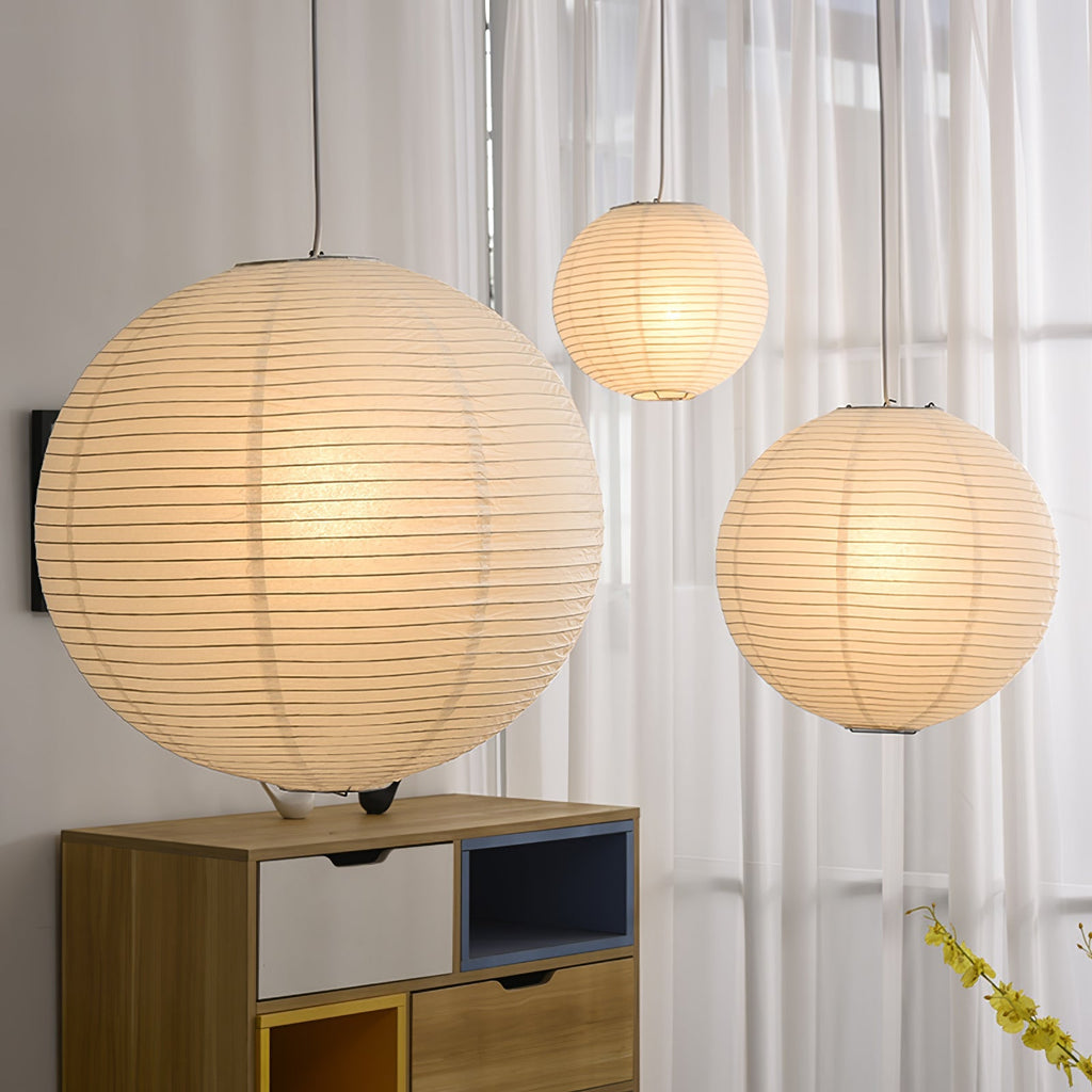 Japanese Handcrafted Washi Paper A Pendant Lamp
