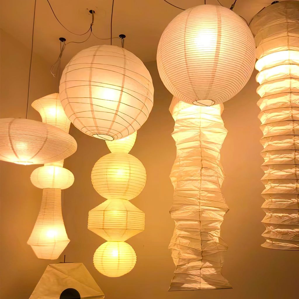 Japanese Handcrafted Washi Paper A Pendant Lamp
