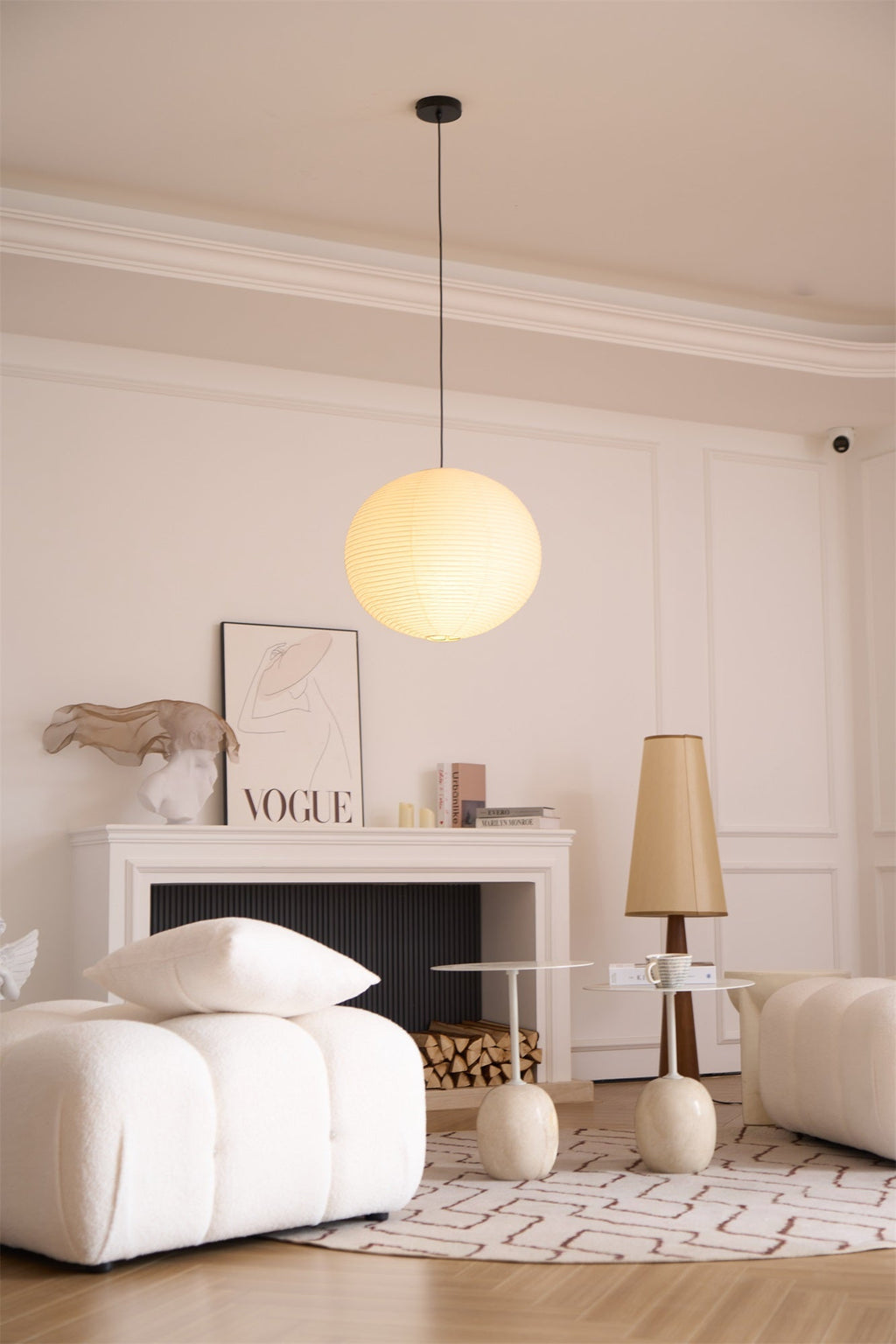 Japanese Handcrafted Washi Paper A Pendant Lamp