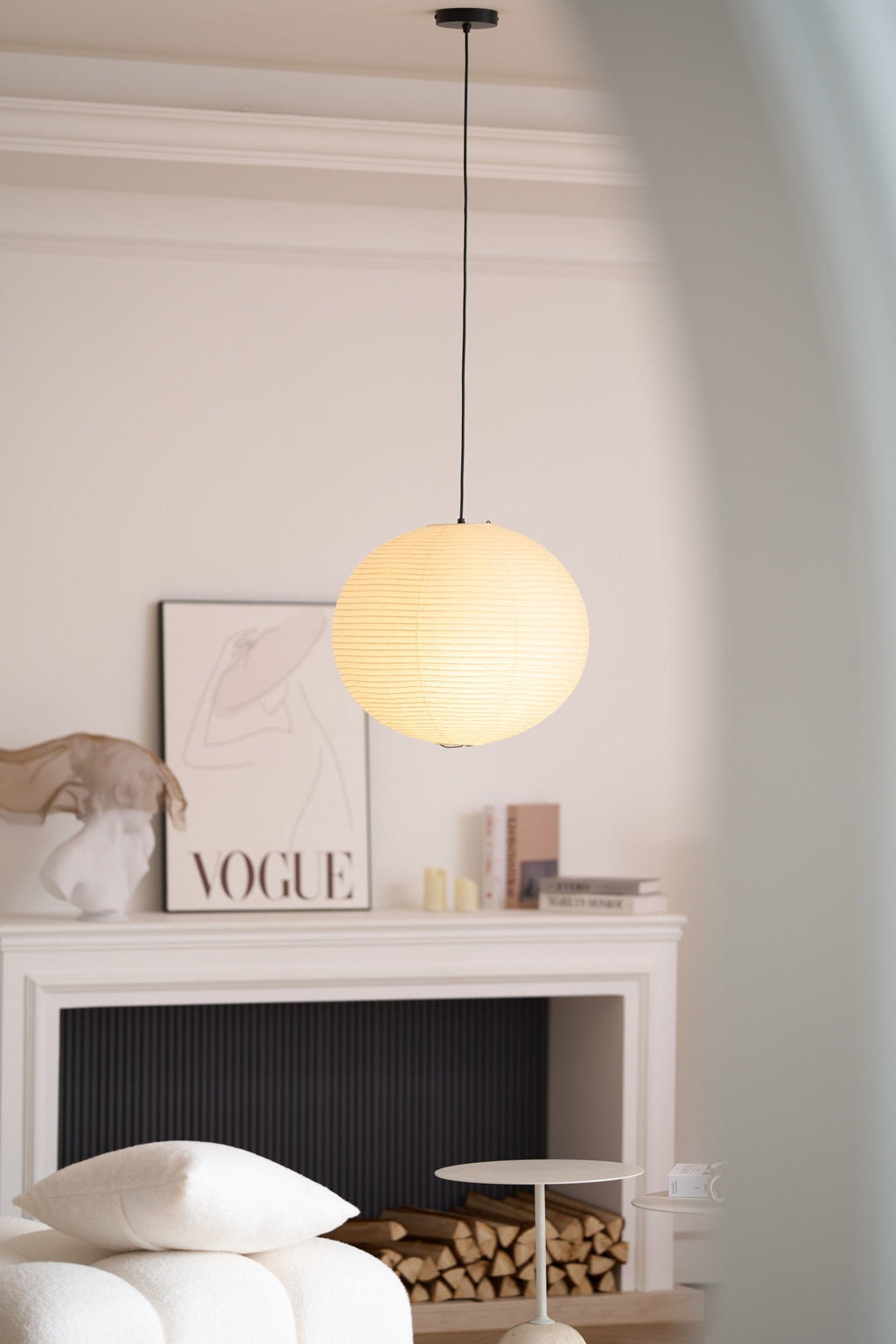 Japanese Handcrafted Washi Paper A Pendant Lamp