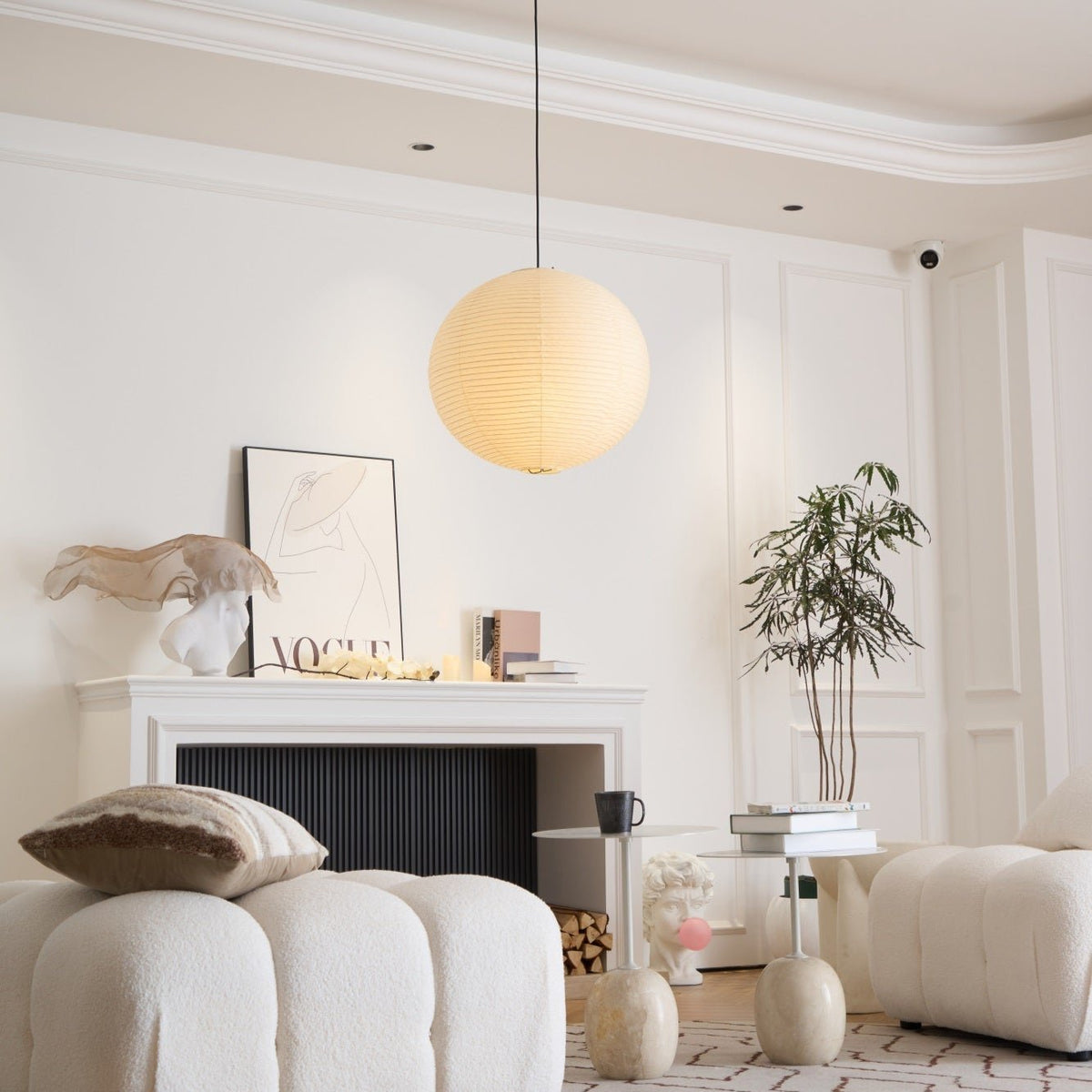 Japanese Handcrafted Washi Paper A Pendant Lamp