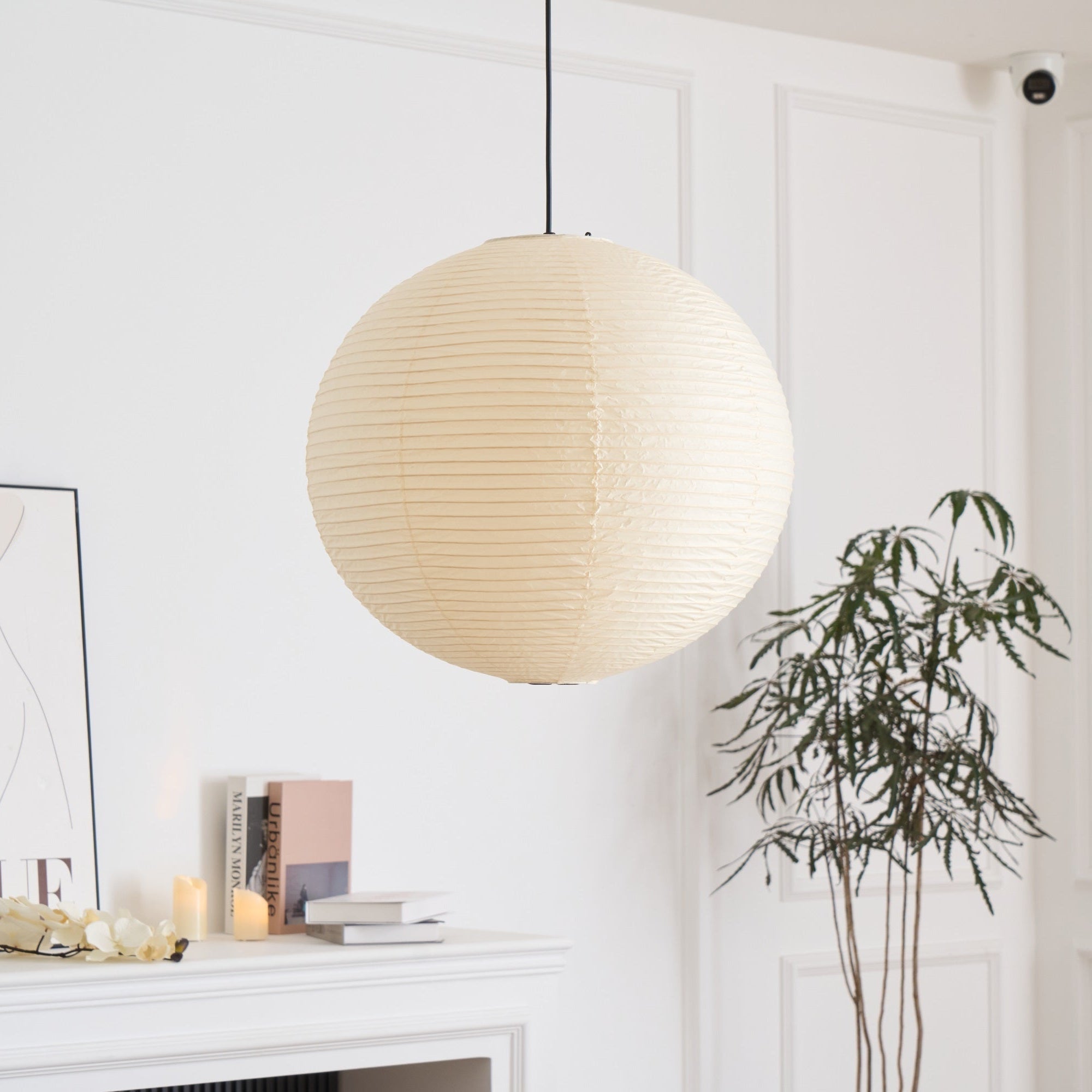 Japanese Handcrafted Washi Paper A Pendant Lamp
