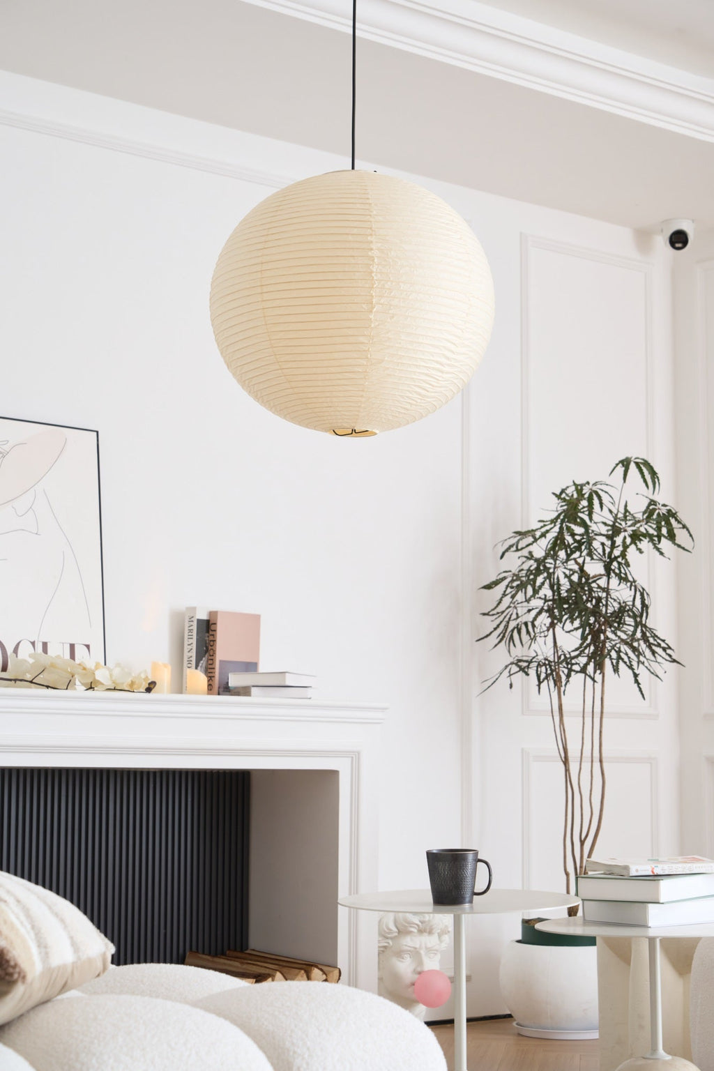Japanese Handcrafted Washi Paper A Pendant Lamp