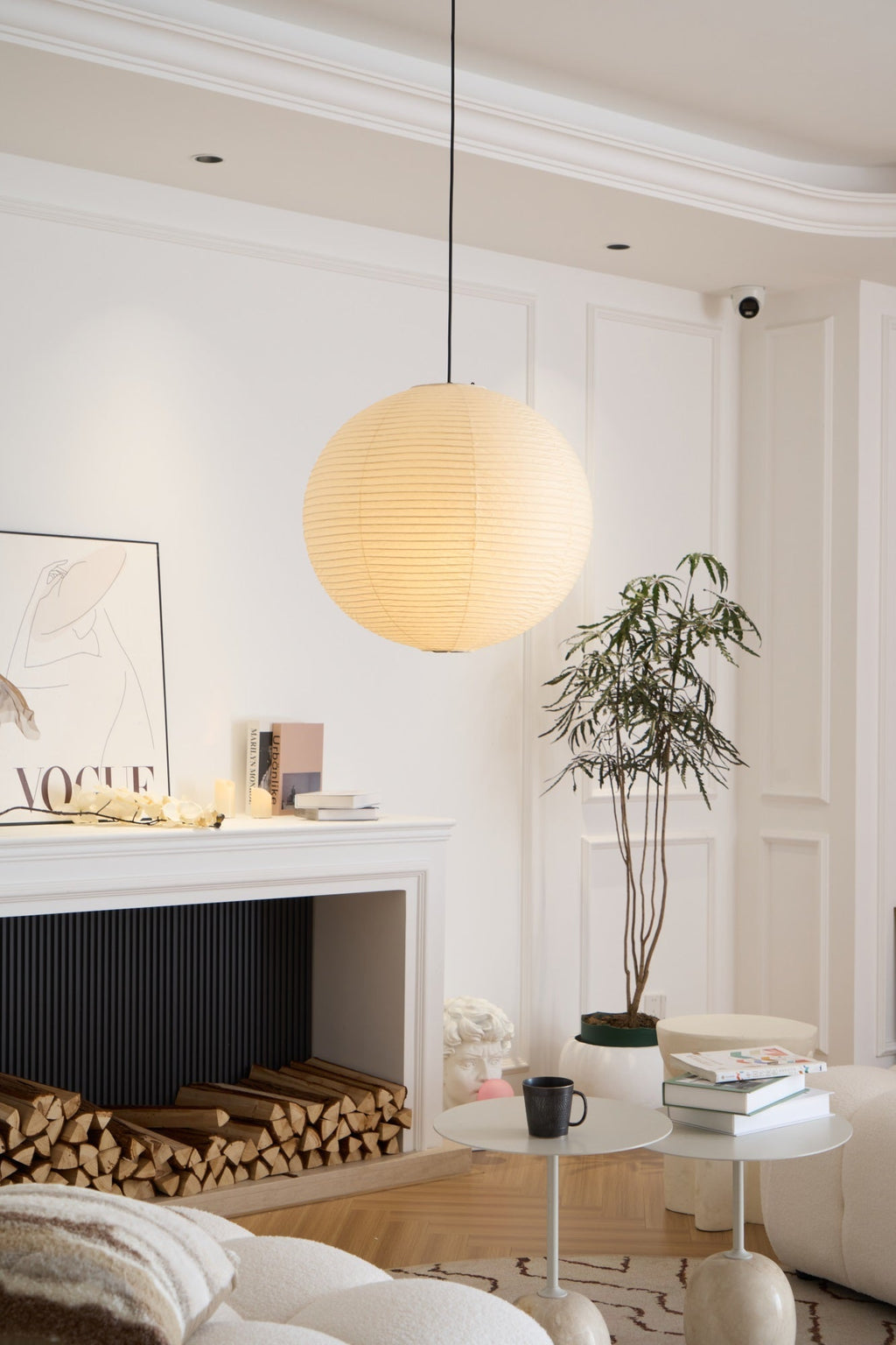 Japanese Handcrafted Washi Paper A Pendant Lamp