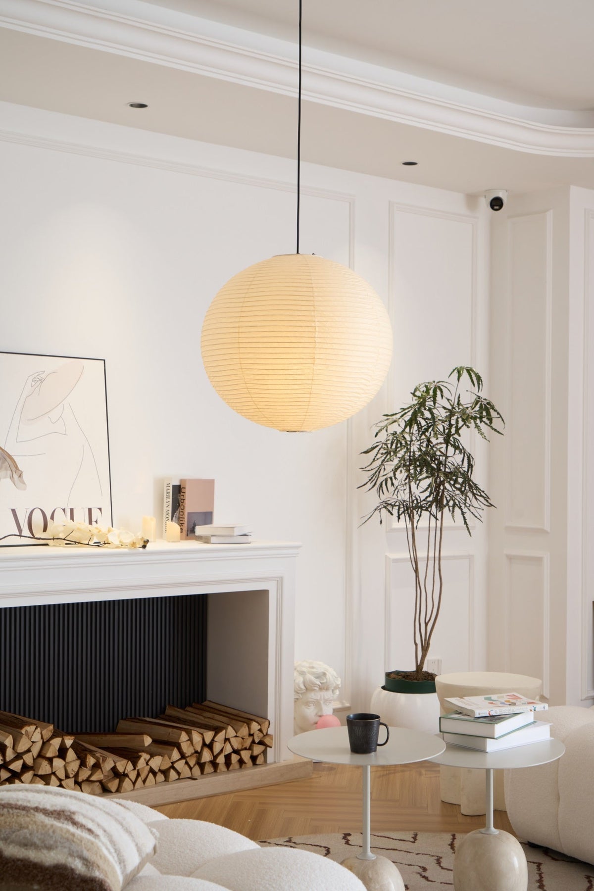 Japanese Handcrafted Washi Paper A Pendant Lamp