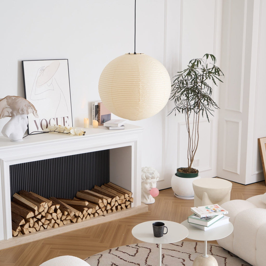 Japanese Handcrafted Washi Paper A Pendant Lamp