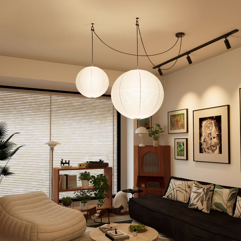 Japanese Handcrafted Washi Paper A Pendant Lamp