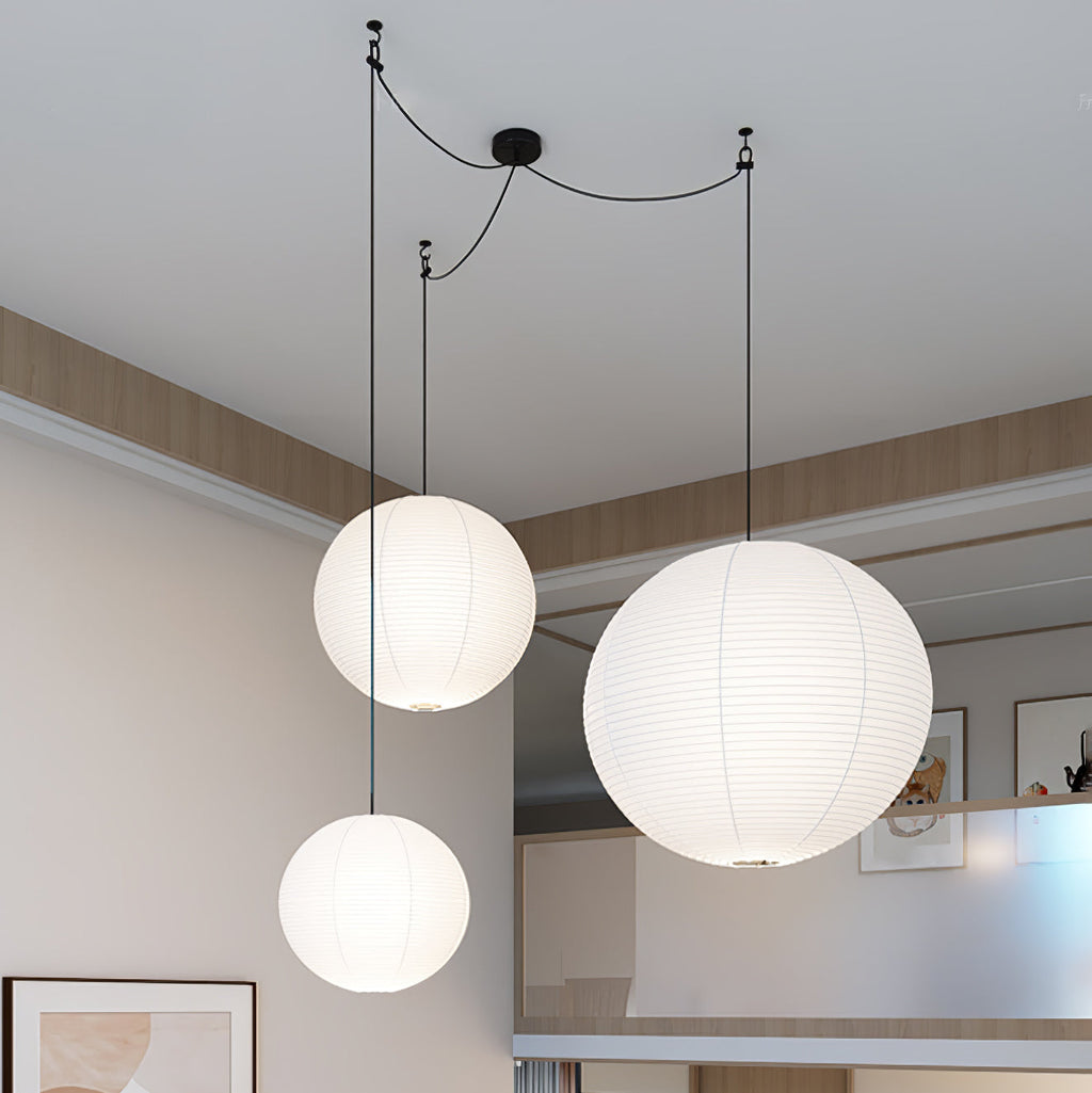Japanese Handcrafted Washi Paper A Pendant Lamp