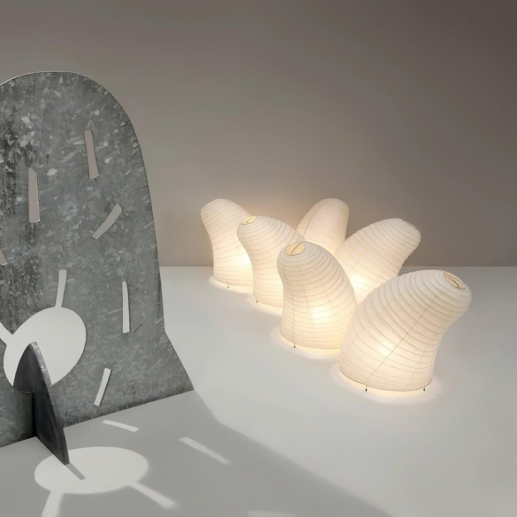 Håndlavet japansk bordlampe