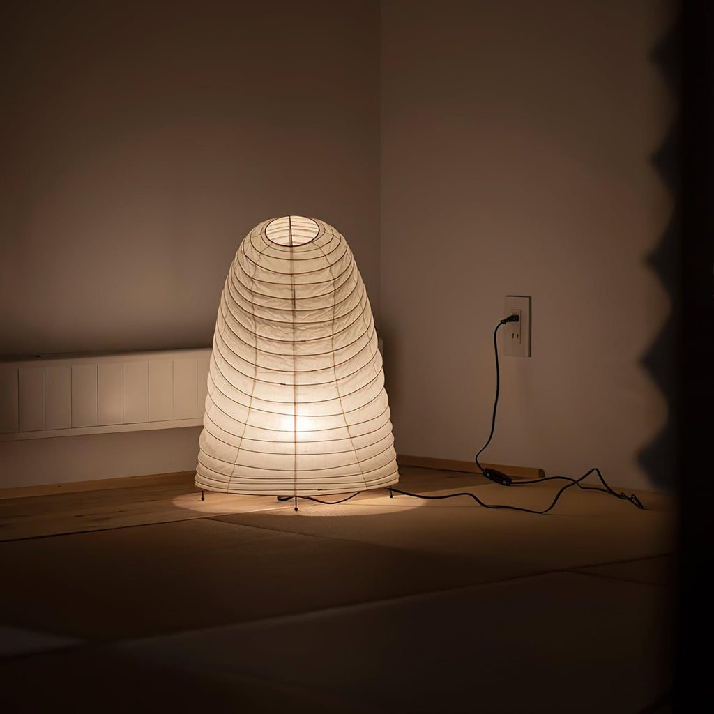 Håndlavet japansk bordlampe