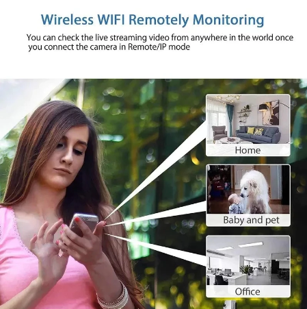 HydroGuard Wasserdichte Mini-Kamera Nachtsicht und Weitwinkelobjektiv IP WLAN 1080P 160