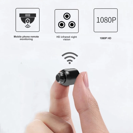 HydroGuard Wasserdichte Mini-Kamera Nachtsicht und Weitwinkelobjektiv IP WLAN 1080P 160