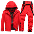 Traje impermeable de esquí para hombres y mujeres, traje cálido para snowboard para exteriores
