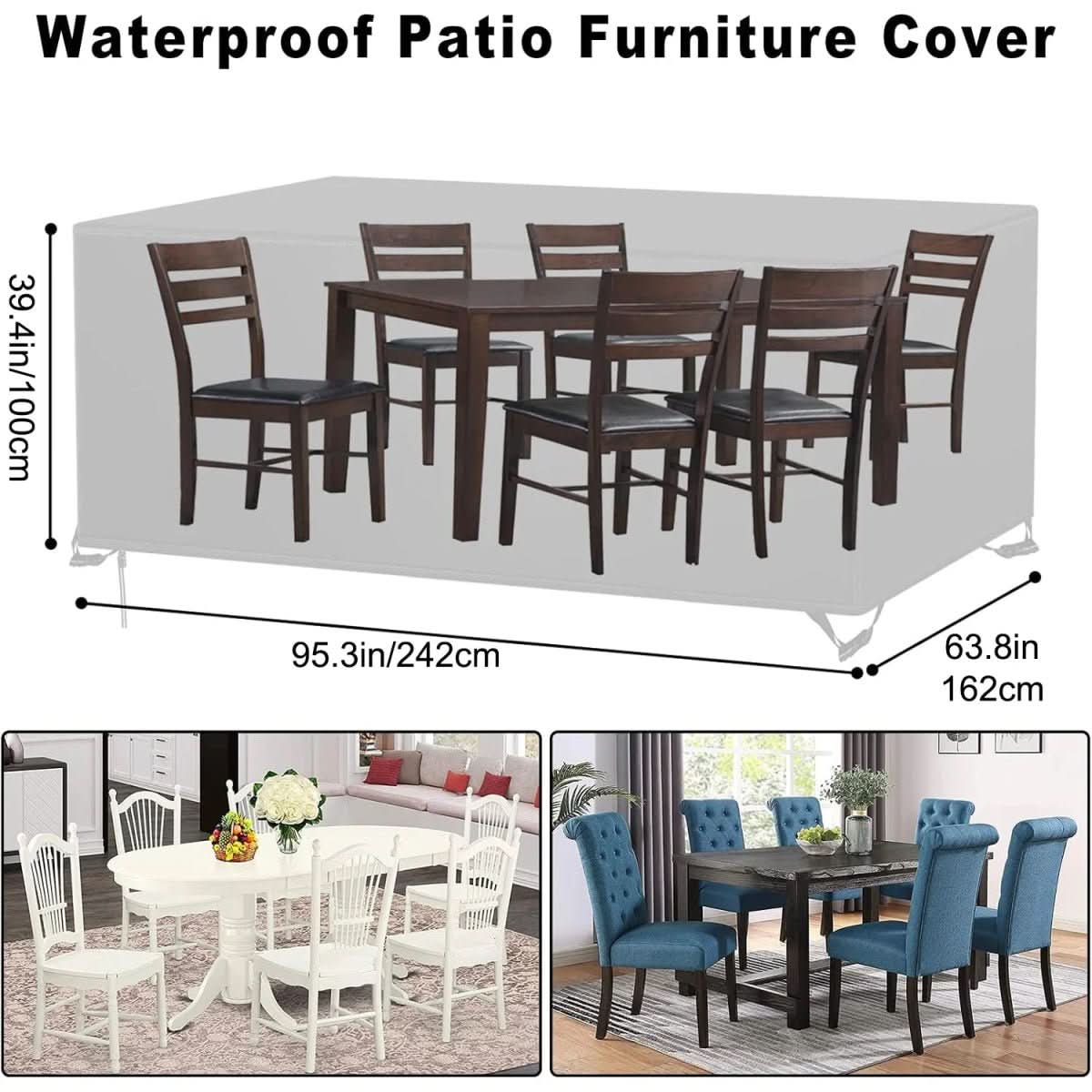 NovaShield Premium Patio Furniture Covers For All Weather Protection