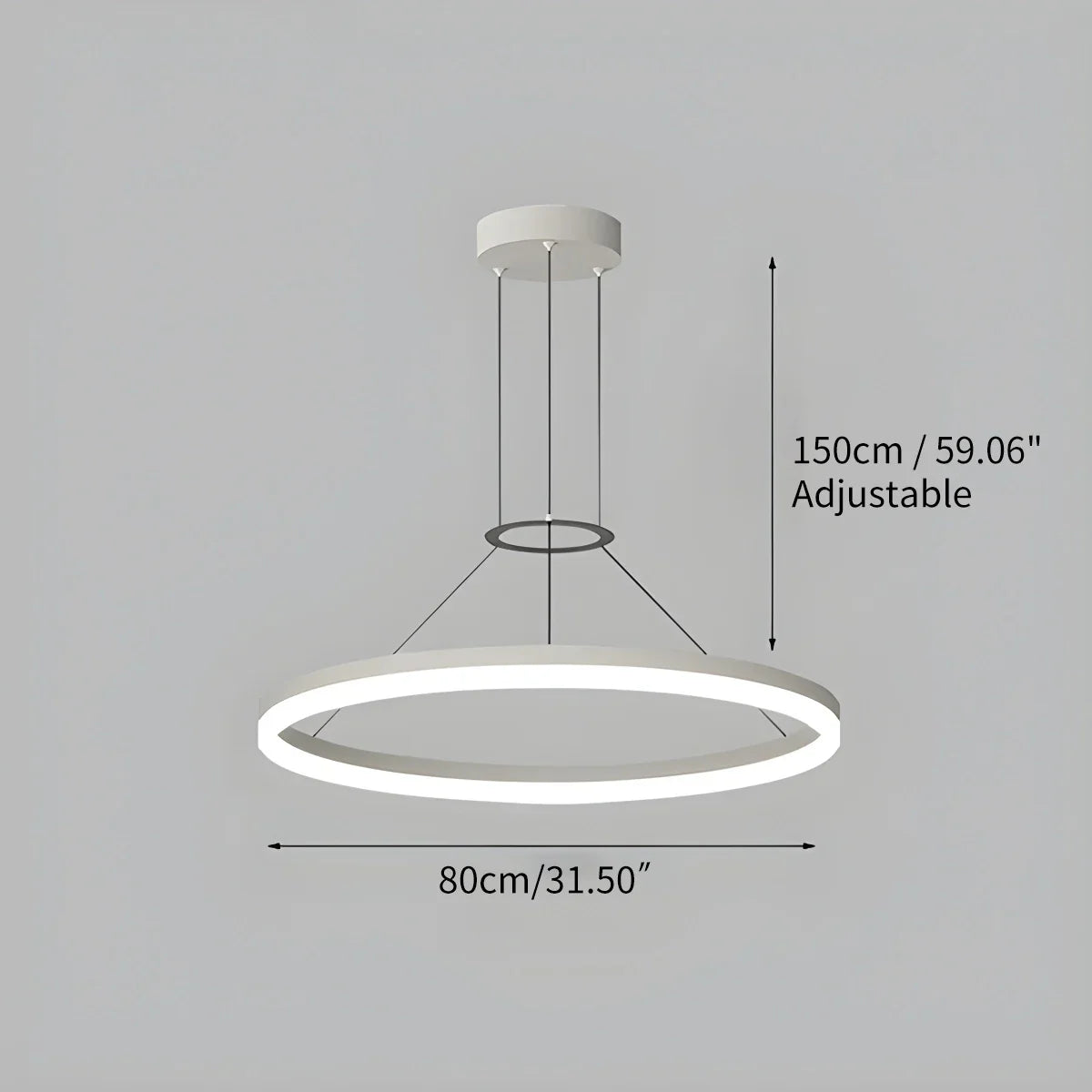 Rund LED taklampe for stue og kjøkken - Orntli