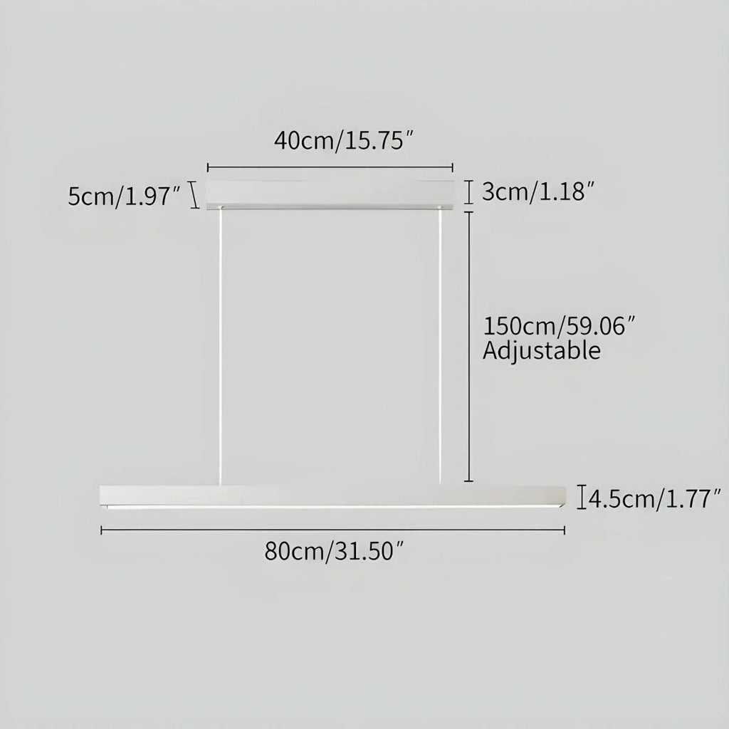 Moderne lineare Pendelleuchte für Kücheninsel - Orntli