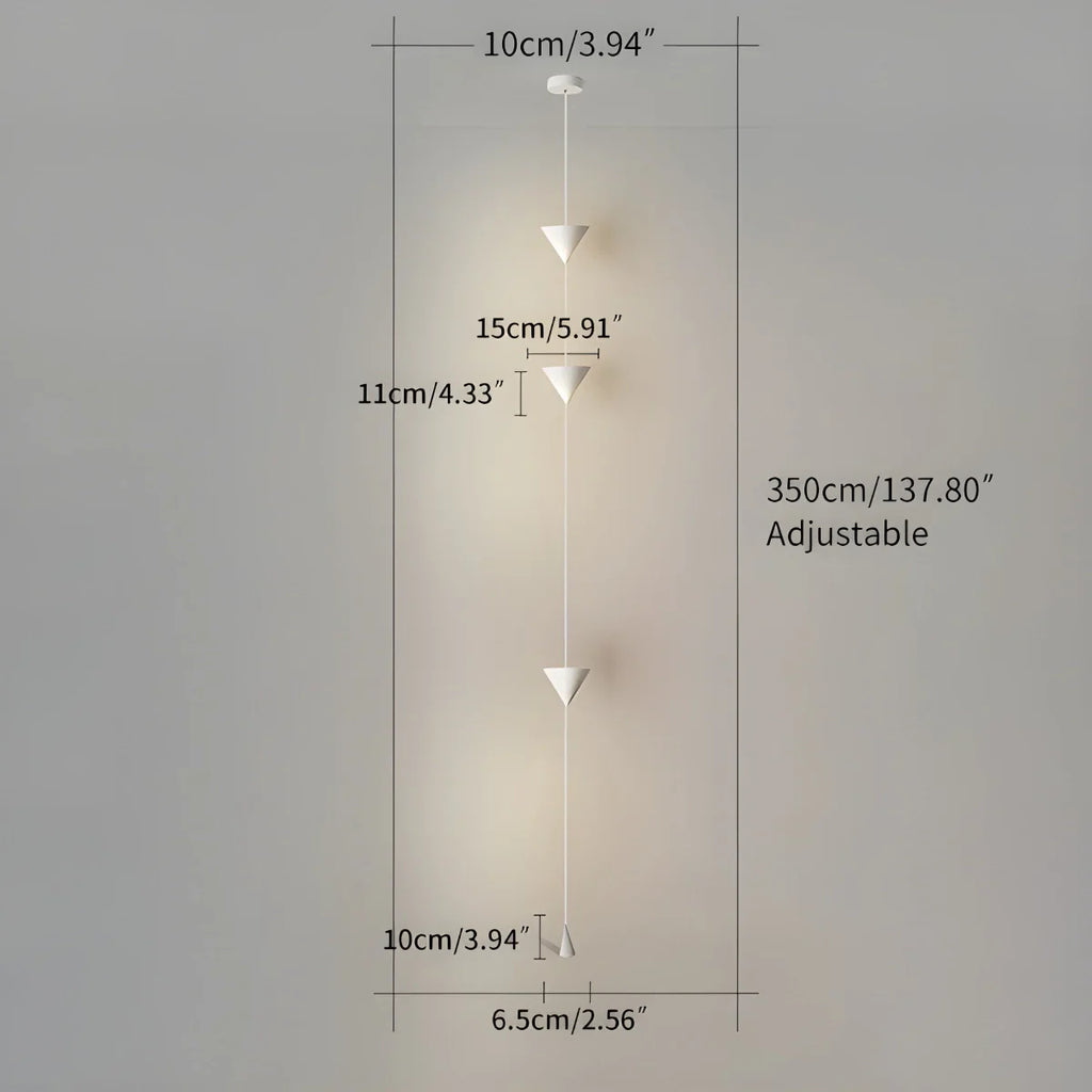 Kúp alakú függesztett kábeles állólámpa - Orntli