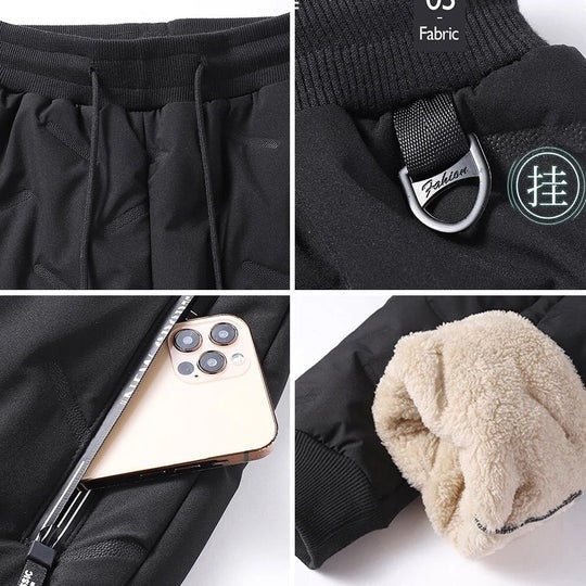 Pantaloni termici impermeabili unisex pentru vreme umedă și rece