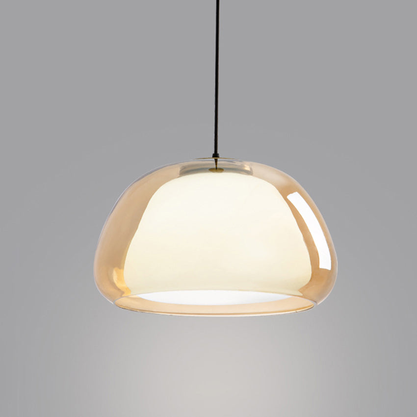 Aurora Milk Glass Pendant Light Modern Hanging Lamp