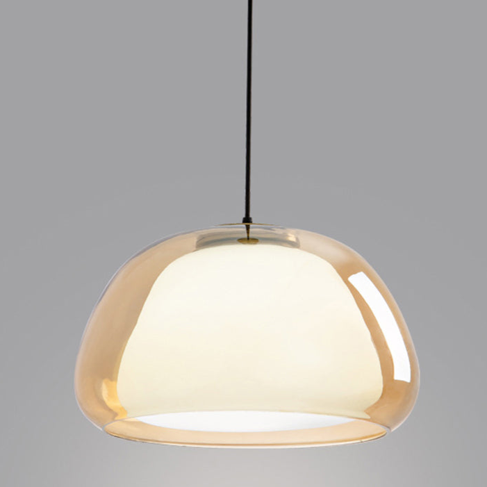 Aurora Milk Glass Pendant Light Modern Hanging Lamp