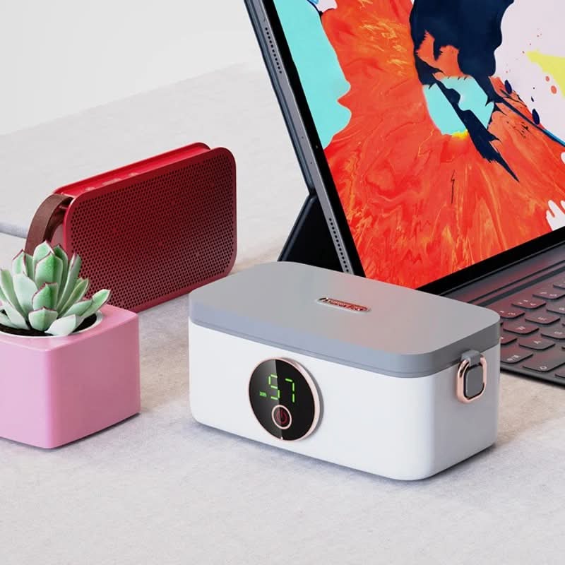 AuroraFlex kabellose Lunchbox für warme Mahlzeiten unterwegs, wiederaufladbar, 16000 mAh