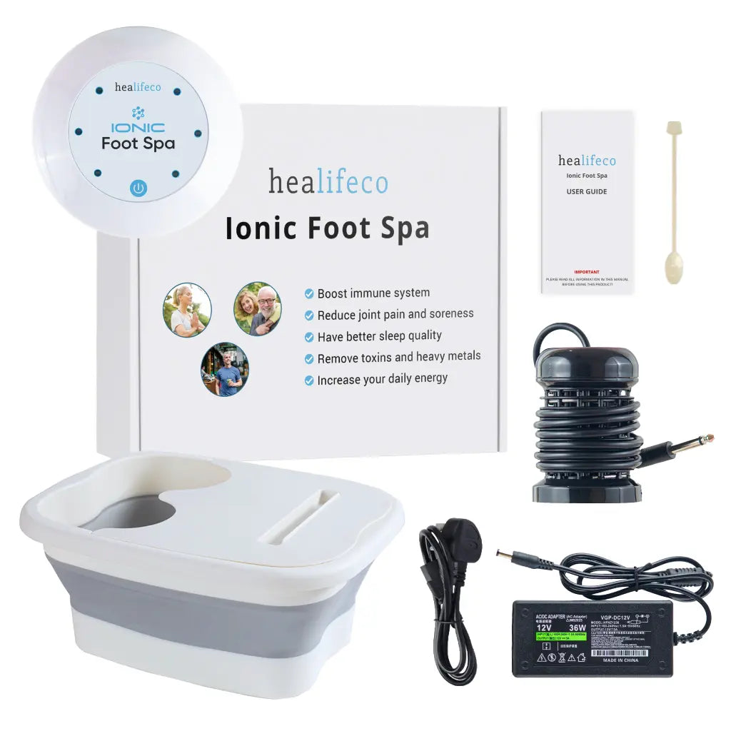 Ionic Foot Bath Spa Set – Control Unit & Array, 30-Minute Session