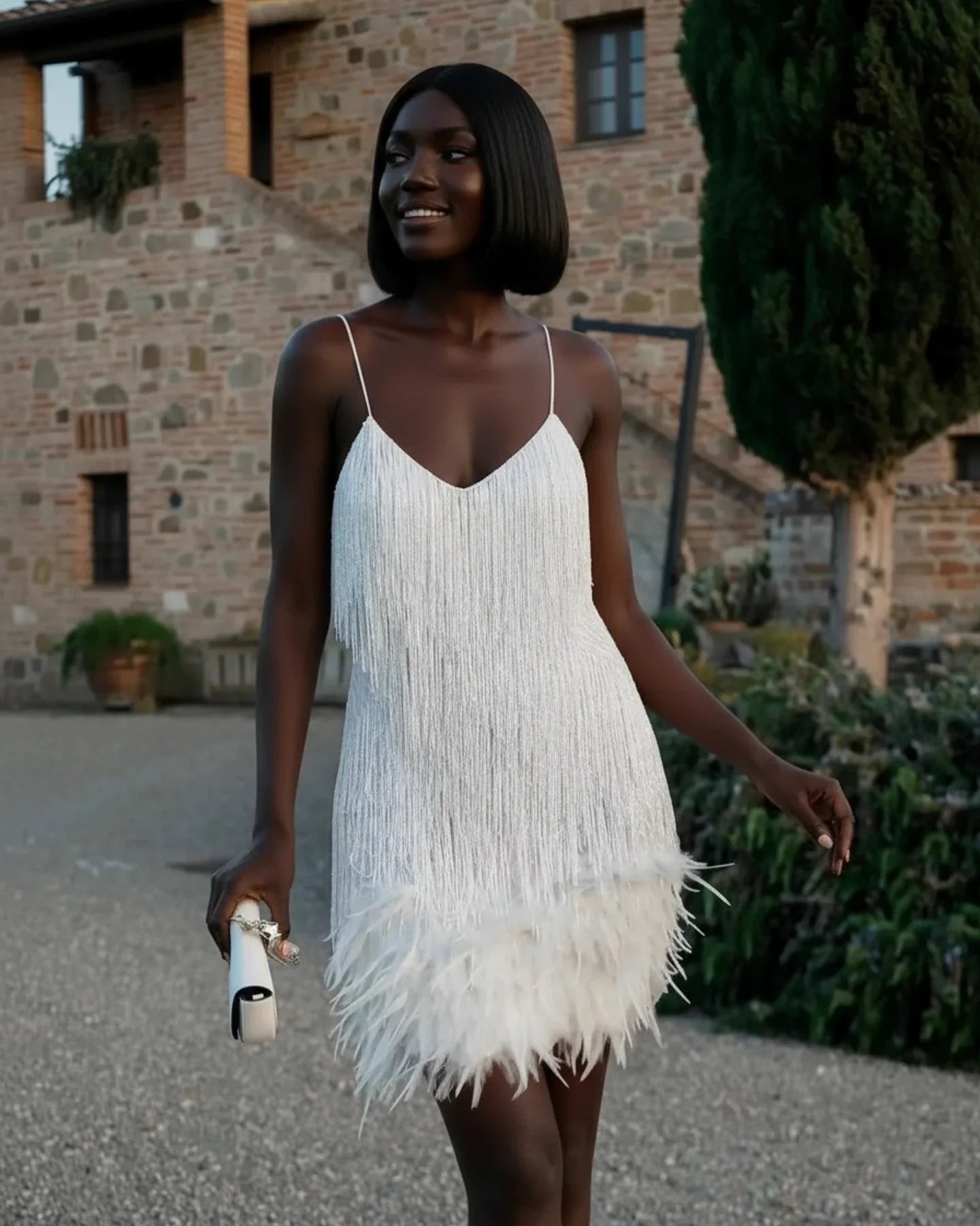 Women's Fringe Cocktail Mini Dress | Orntli