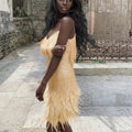 Women's Fringe Cocktail Mini Dress | Orntli