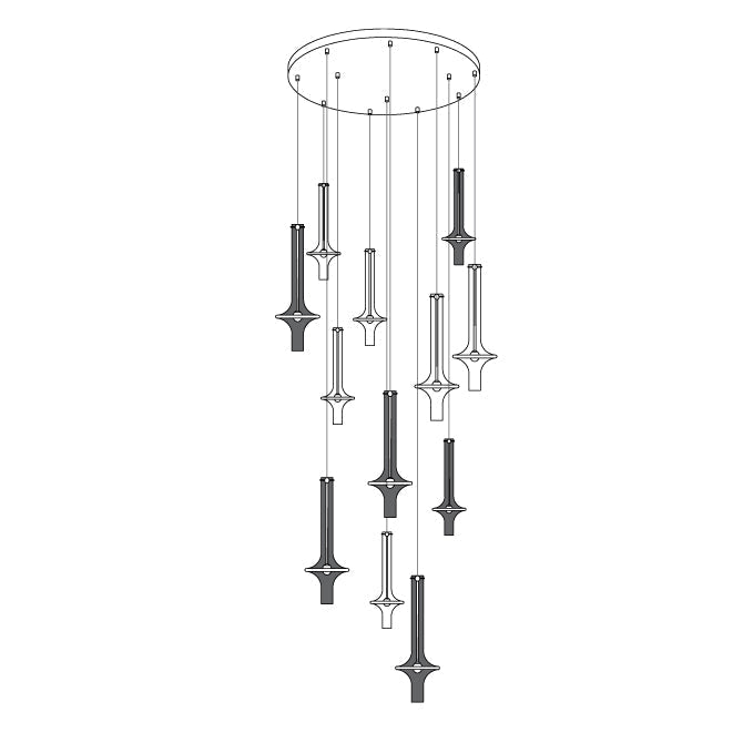 Wonder moderne loftsophængt lampe