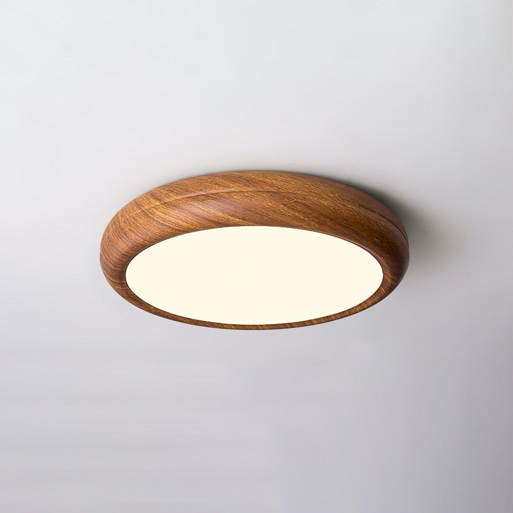 Grena Wood Grain Round Ceiling Light - Neutralighting