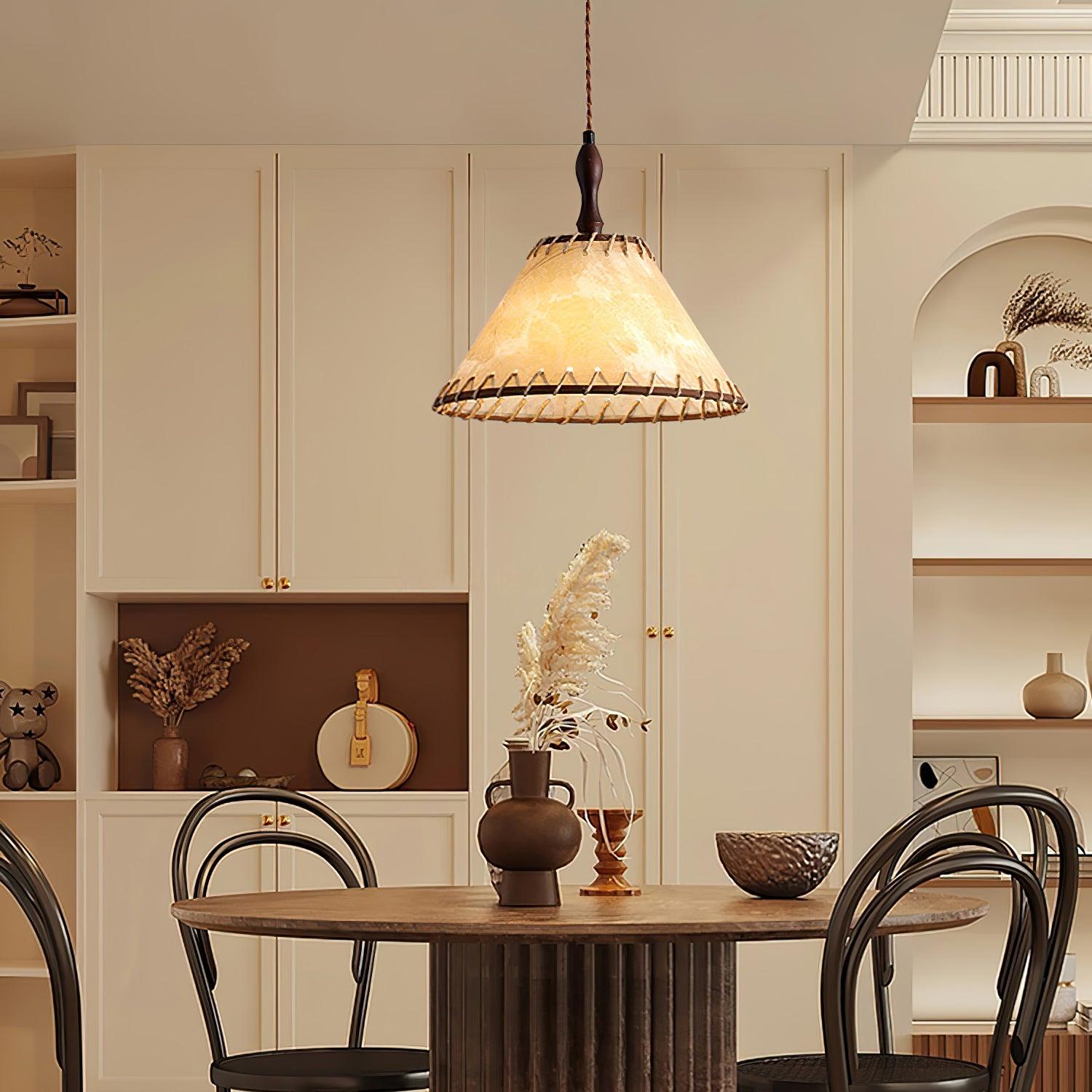 Aurelin fa és szövet függeszték meleg hangulathoz