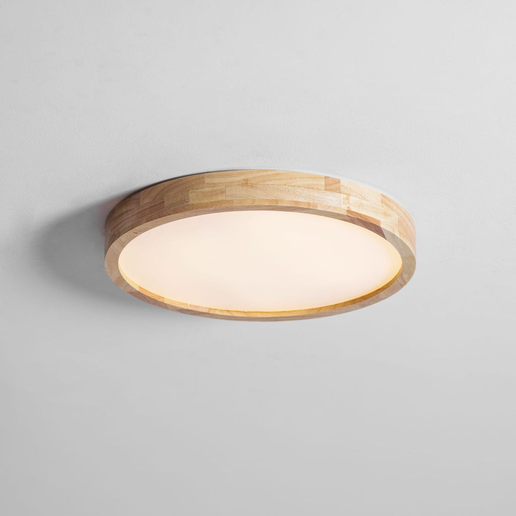 Corp de iluminat geometric modern pentru tavan, din lemn