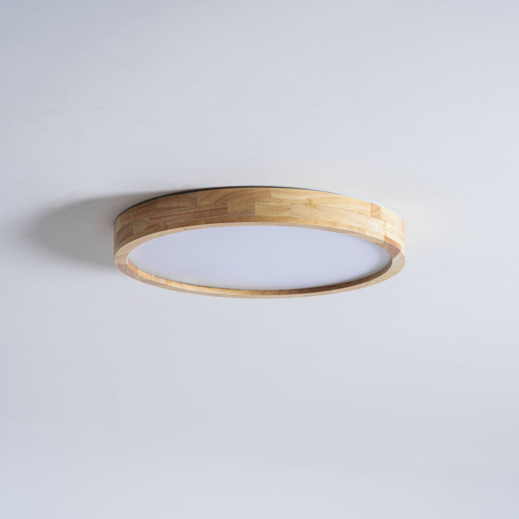 Corp de iluminat geometric modern pentru tavan, din lemn