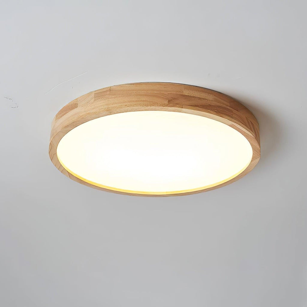 Corp de iluminat geometric modern pentru tavan, din lemn