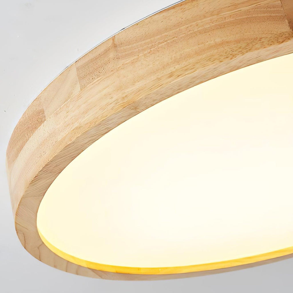 Corp de iluminat geometric modern pentru tavan, din lemn