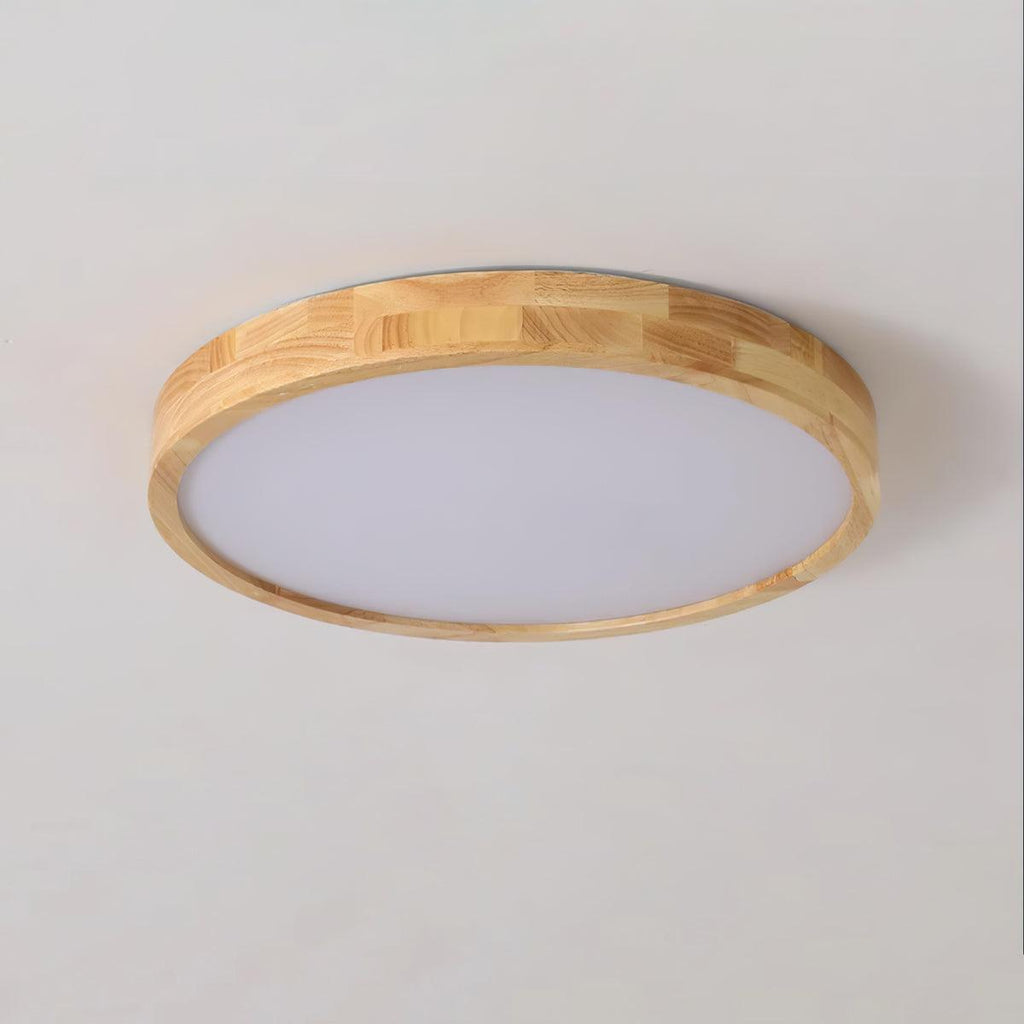 Corp de iluminat geometric modern pentru tavan, din lemn