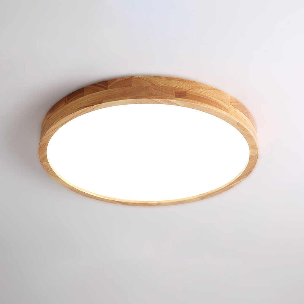 Corp de iluminat geometric modern pentru tavan, din lemn