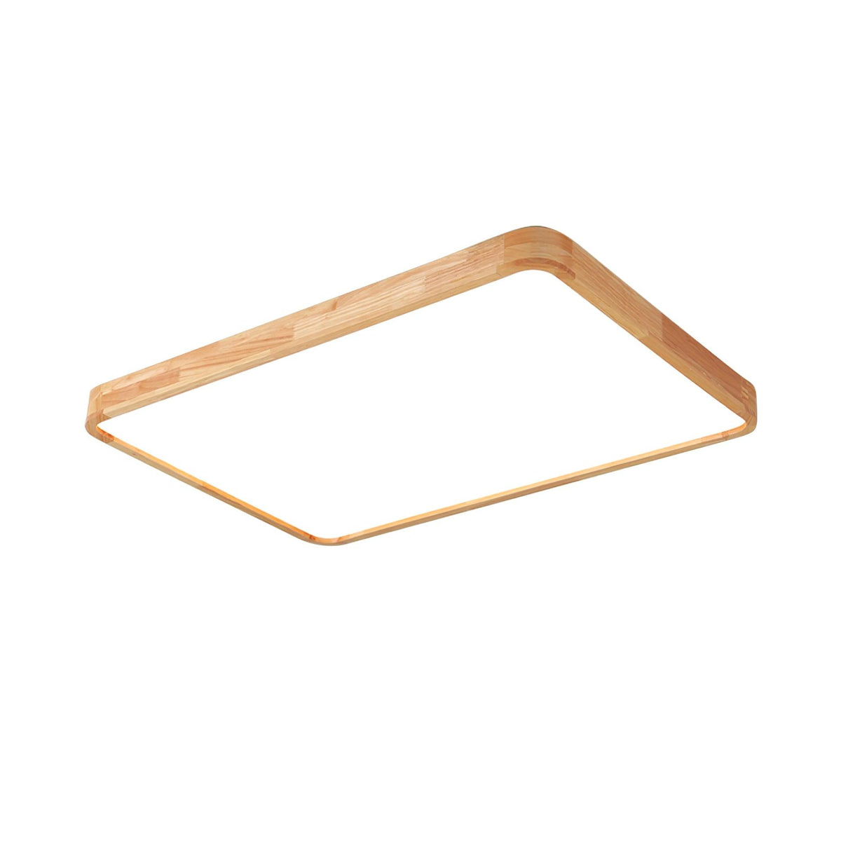Corp de iluminat geometric modern pentru tavan, din lemn