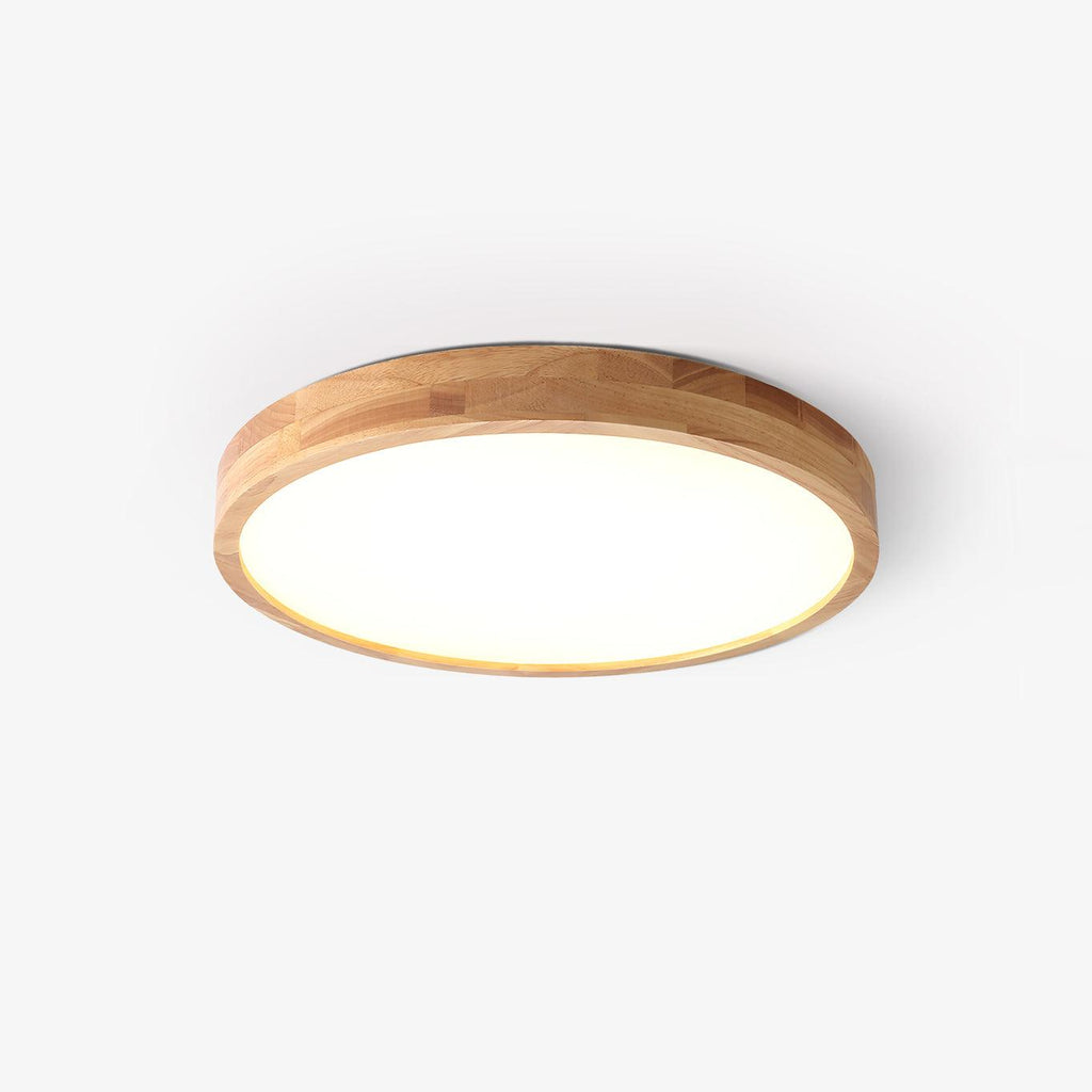 Corp de iluminat geometric modern pentru tavan, din lemn