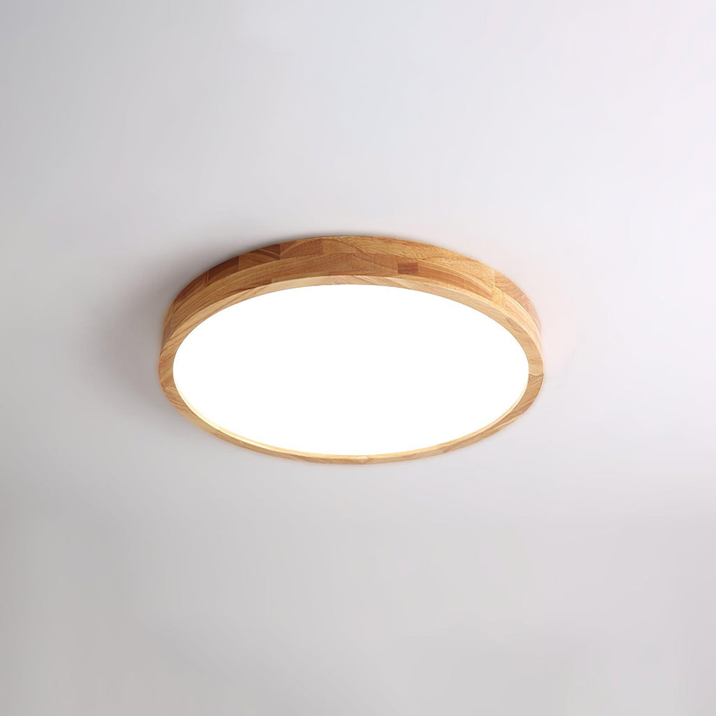 Geometryczna drewniana lampa sufitowa Hano