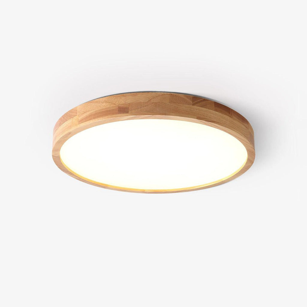 Corp de iluminat geometric modern pentru tavan, din lemn