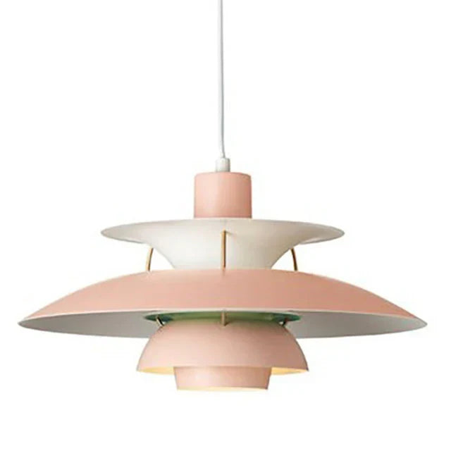 Macaron-pendellampe — metallskjerm i 15 farger, E27, 30–50 cm