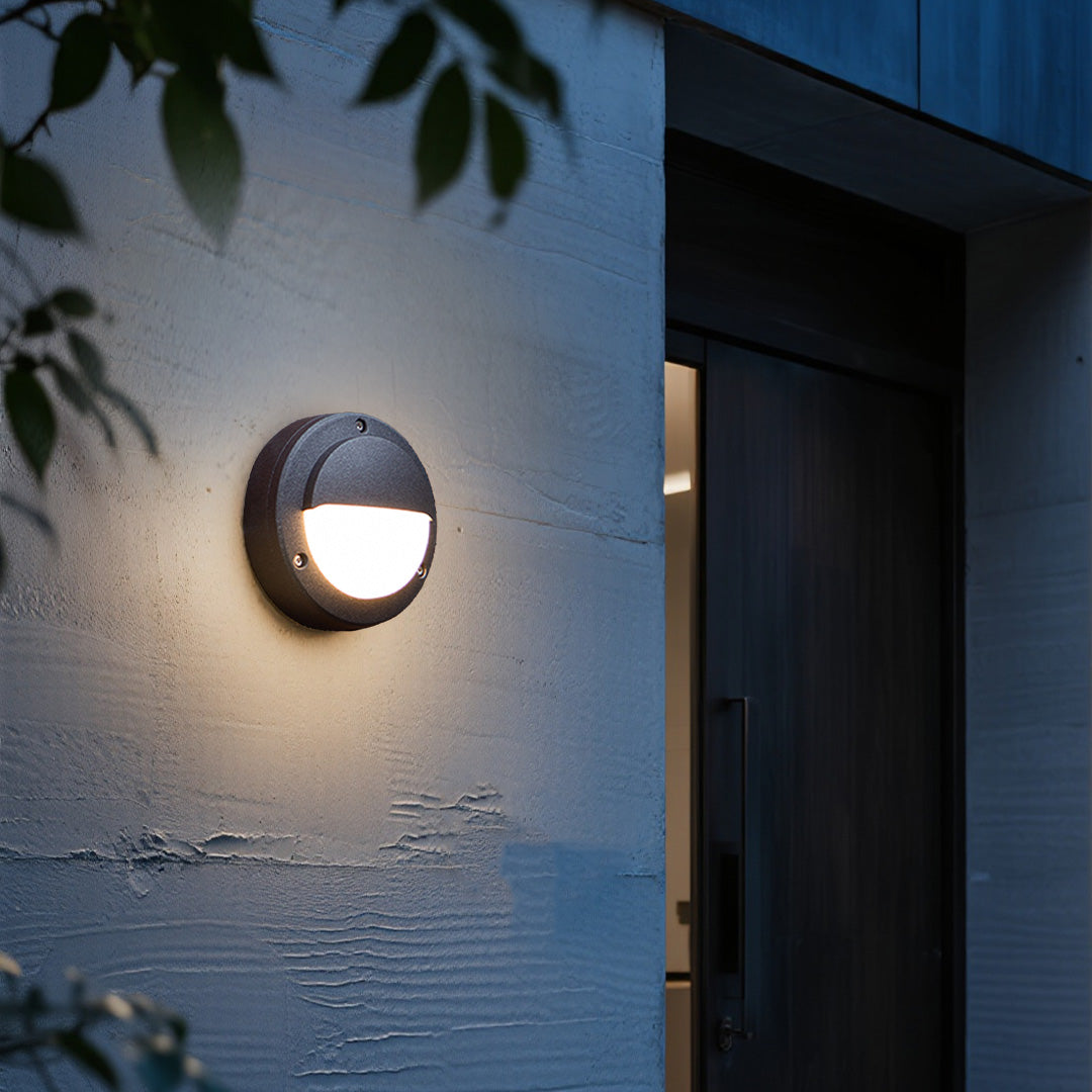 Maddox Round LED Wall Sconce — Outdoor, Minimalist Profile