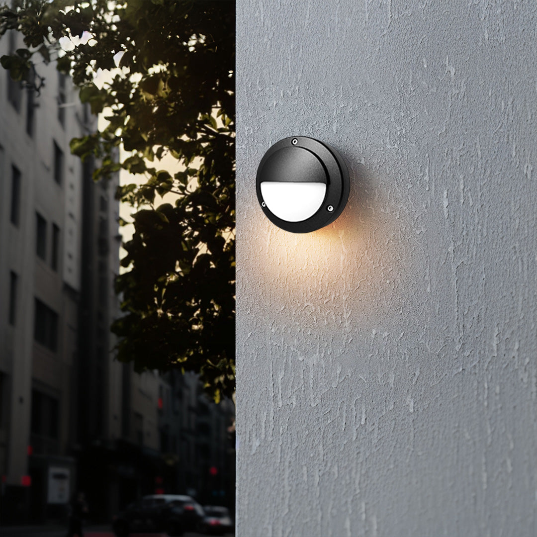 Maddox Round LED Wall Sconce — Outdoor, Minimalist Profile